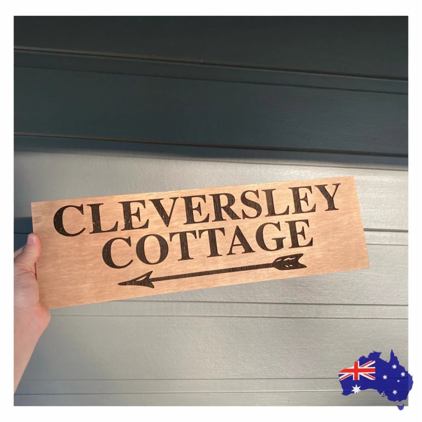 Cottage Timber Wood Ply Hardwood Custom Personalised Sign