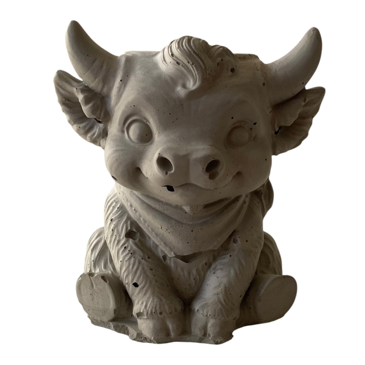 Highland Cow Harry Planter Pot | Handmade Concrete | Succulent Vase Pen Holder | Aussie Made