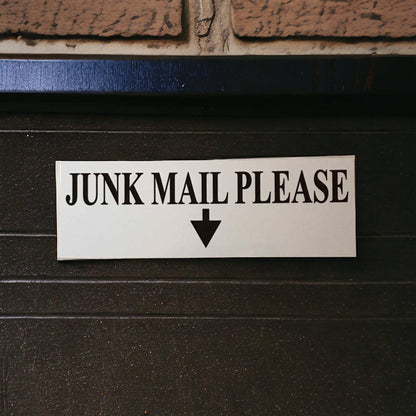 Junk Mail Please Mail Box Sign - The Renmy Store Homewares & Gifts 