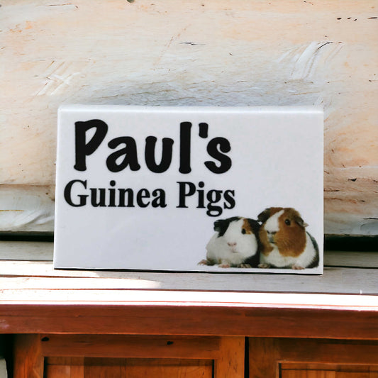 Guinea Pig House Custom Persoanlised Sign