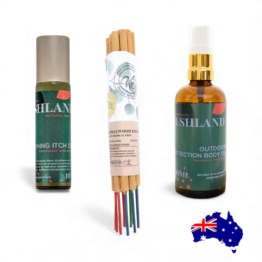 Natural Bug Repellent Pack of 3 Wild Sandalwood Australian Handmade