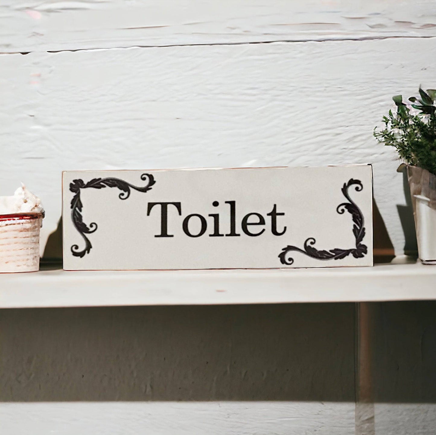 French Toilet Laundry Bathroom Door Sign - The Renmy Store Homewares & Gifts 