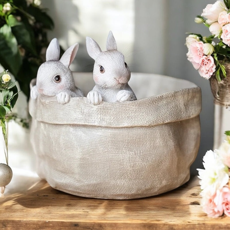 Bunny Rabbit Planter Pot Garden