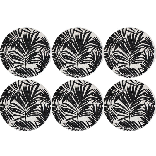 Placemat Set of 6 Tropical Palms - The Renmy Store Homewares & Gifts 