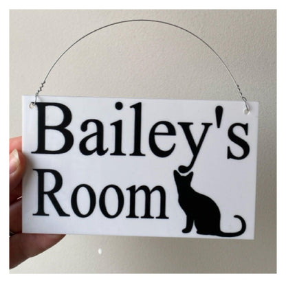 Cat Kitten Custom Personalised Sign