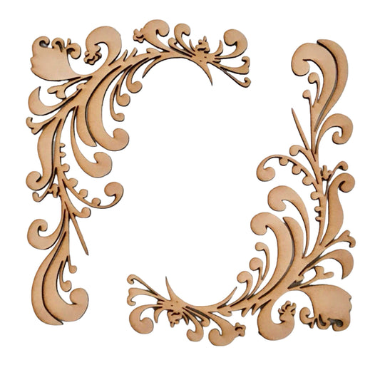 Decorative French Scroll Border MDF Wooden - The Renmy Store Homewares & Gifts 