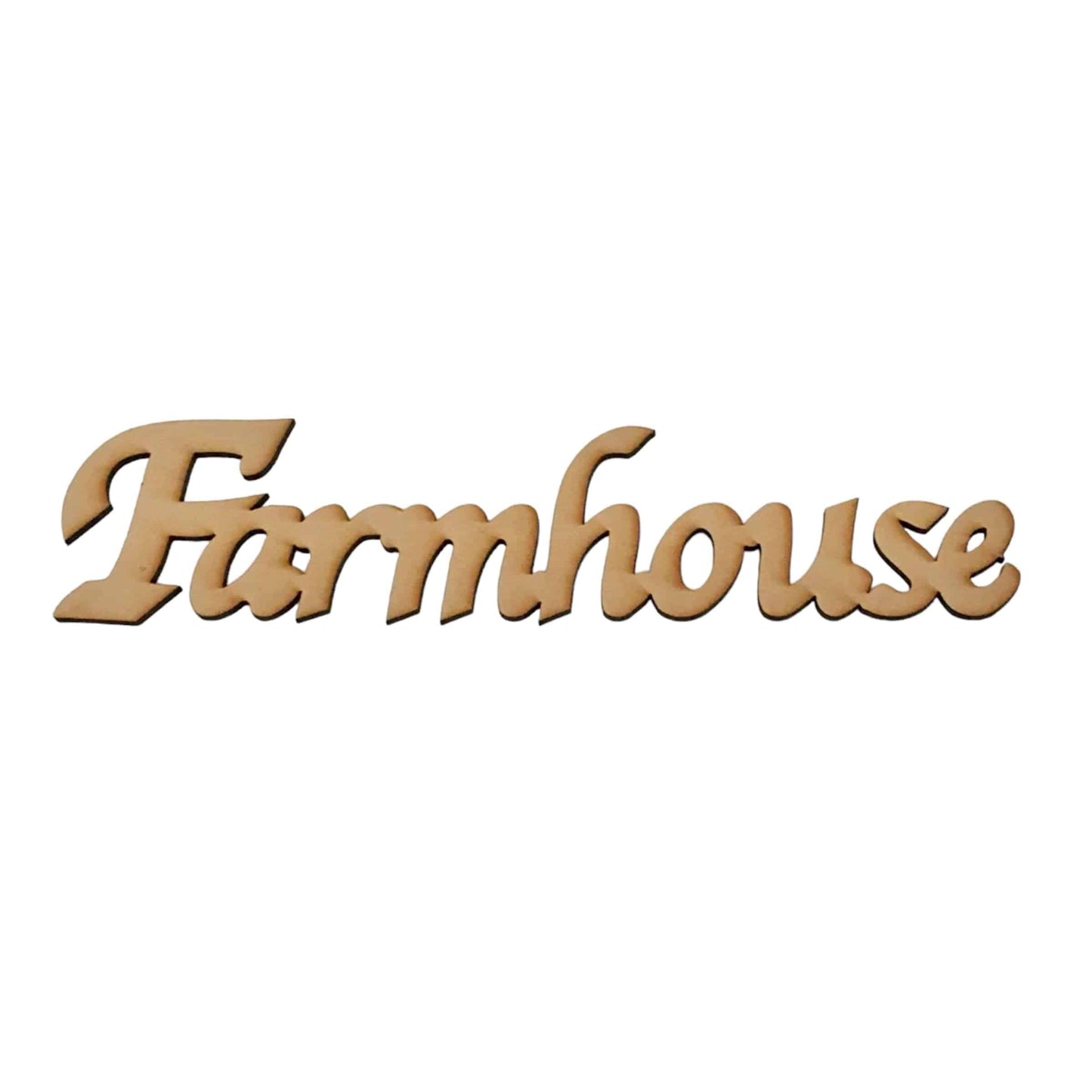 Farmhouse Farm Raw MDF Wording - The Renmy Store Homewares & Gifts 