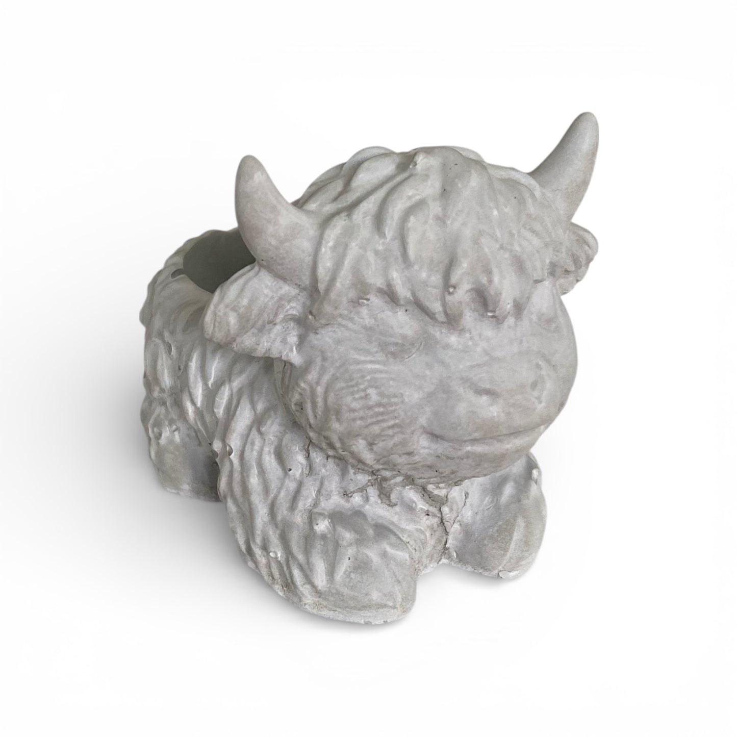 Highland Cow Planter Pot & Candle Holder | Handmade Concrete Farmhouse Aussie Made