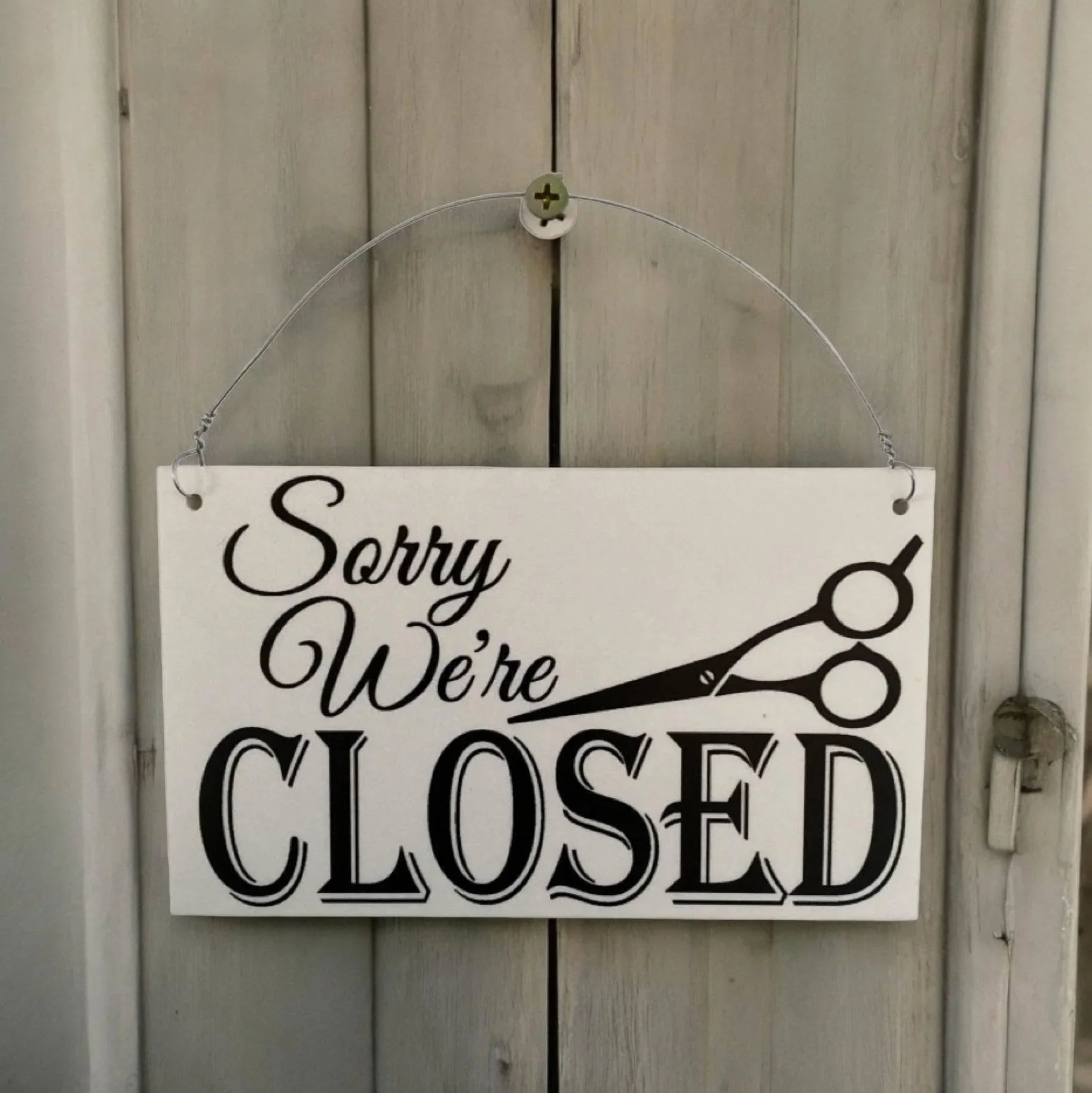 Open Closed Hairdresser Barber Shop Sign | Outdoor Acrylic Aussie Made ...
