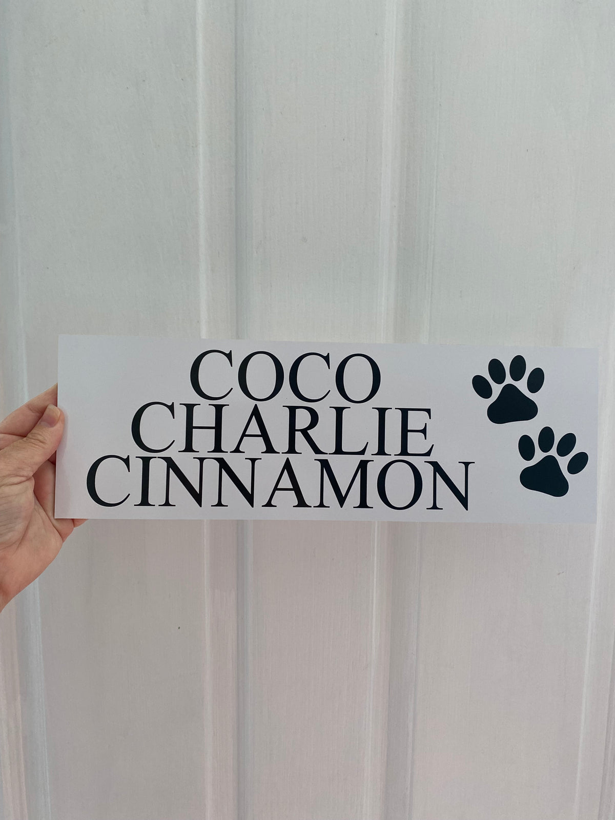 Paw Pet Sign - Personalised Cat Dog - Australian Made