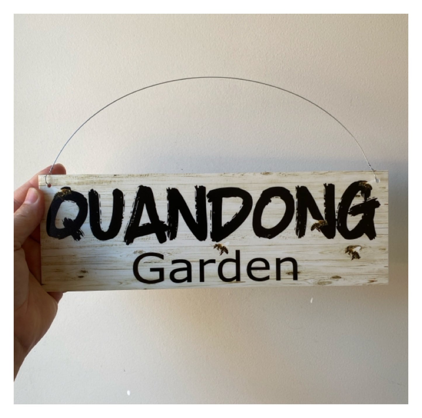 Custom Veggie Patch Garden Bees Sign