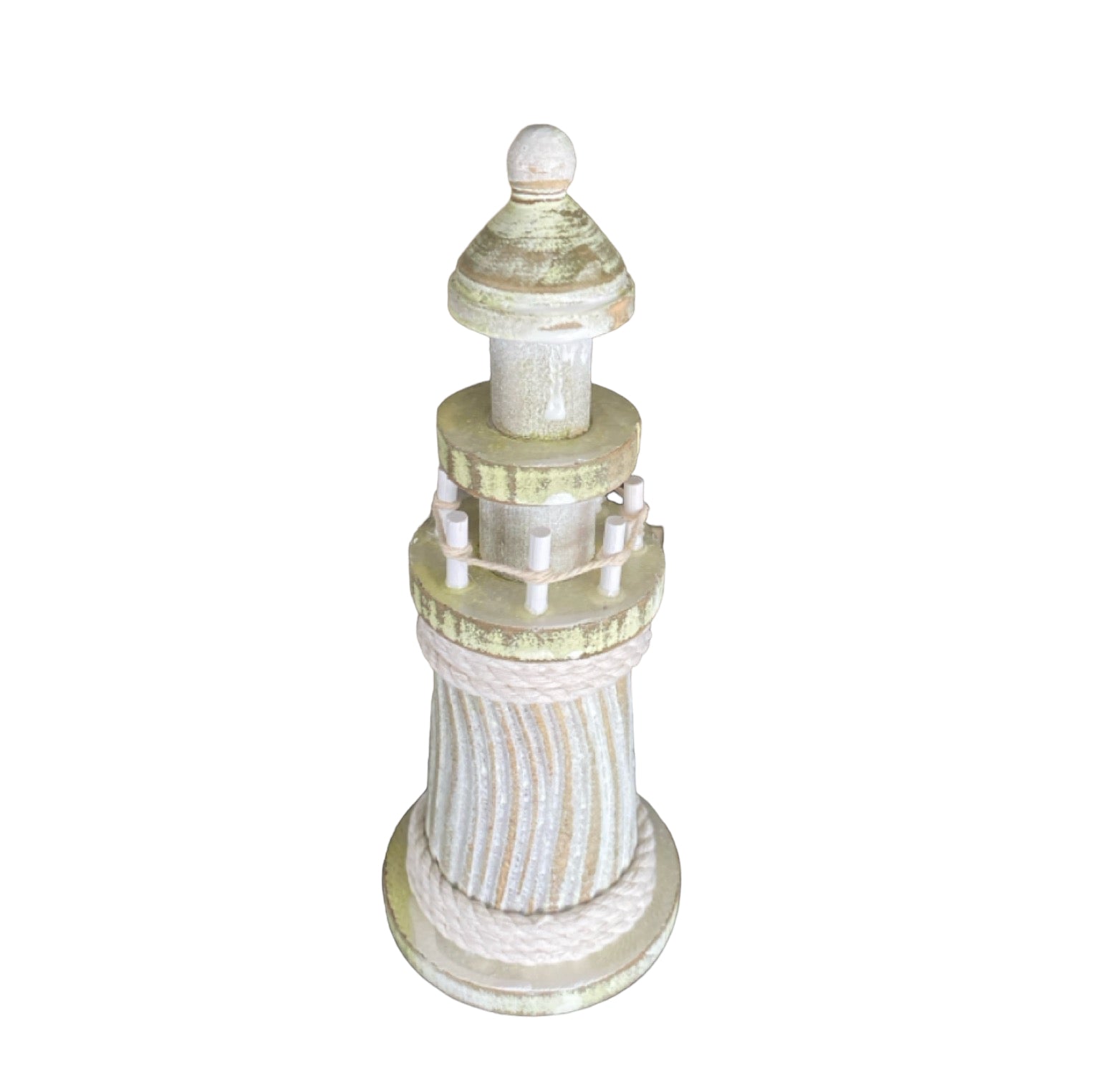 Light House Beach Lighthouse White Wash Small - The Renmy Store Homewares & Gifts 