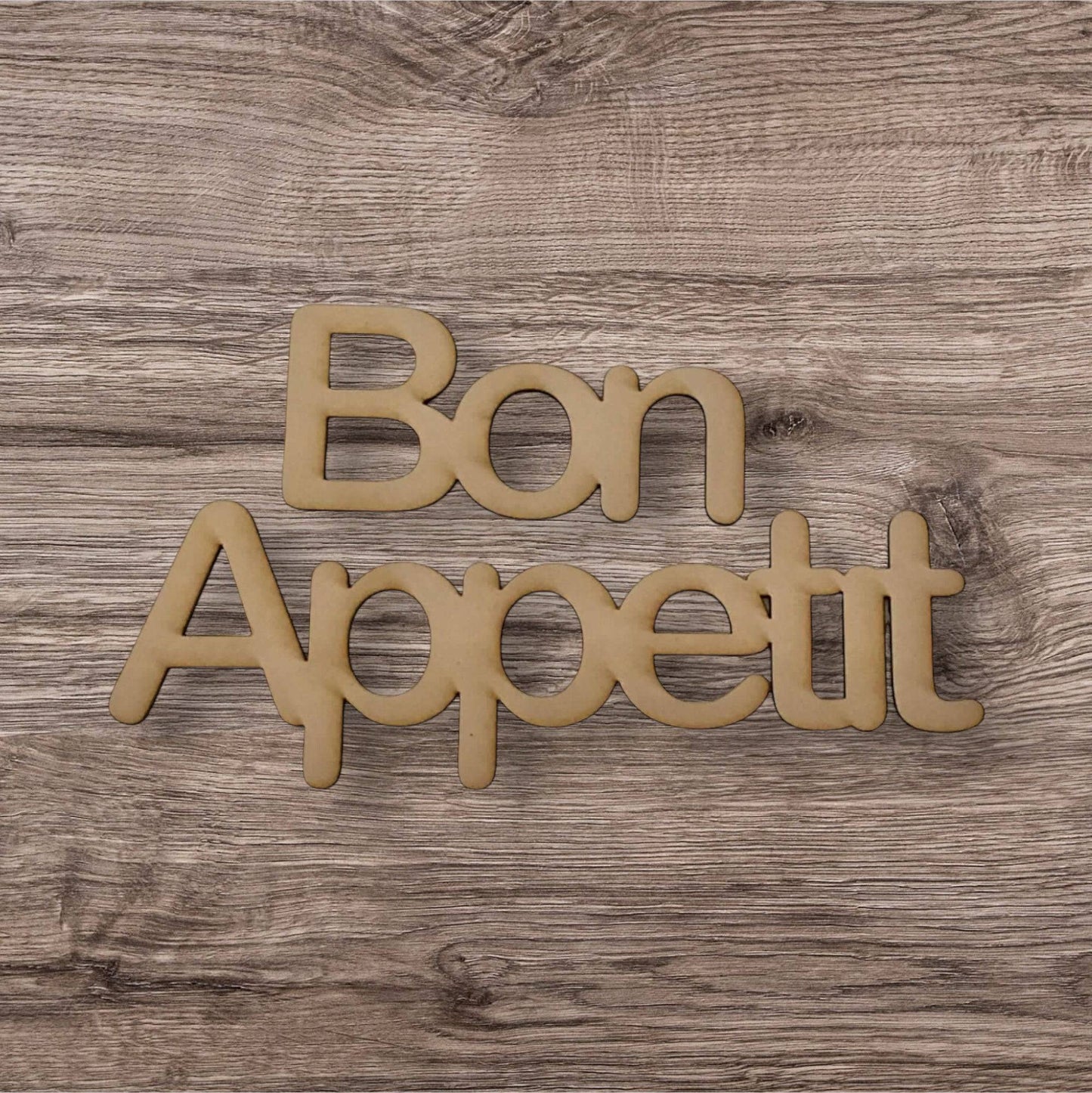 Bon Appetit French Word Sign MDF DIY Wooden - The Renmy Store Homewares & Gifts 