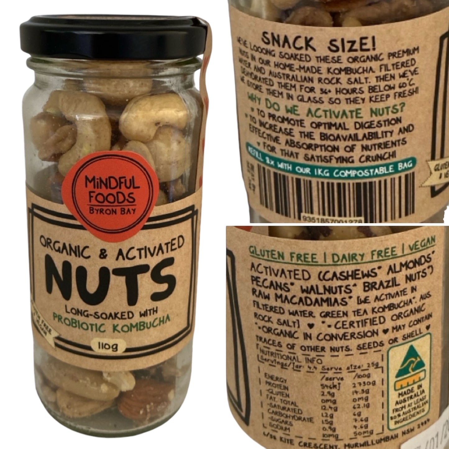 Byron Bay Cookie Activated Nuts Trust Flow Rock Gift Pack