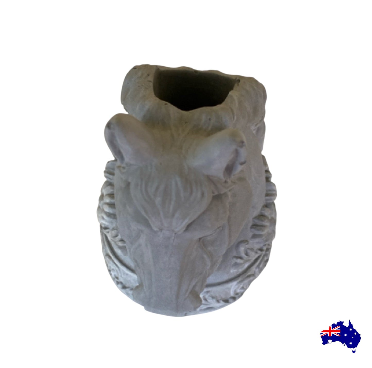 Planter Pot Horse Head Aussie Handmade Concrete