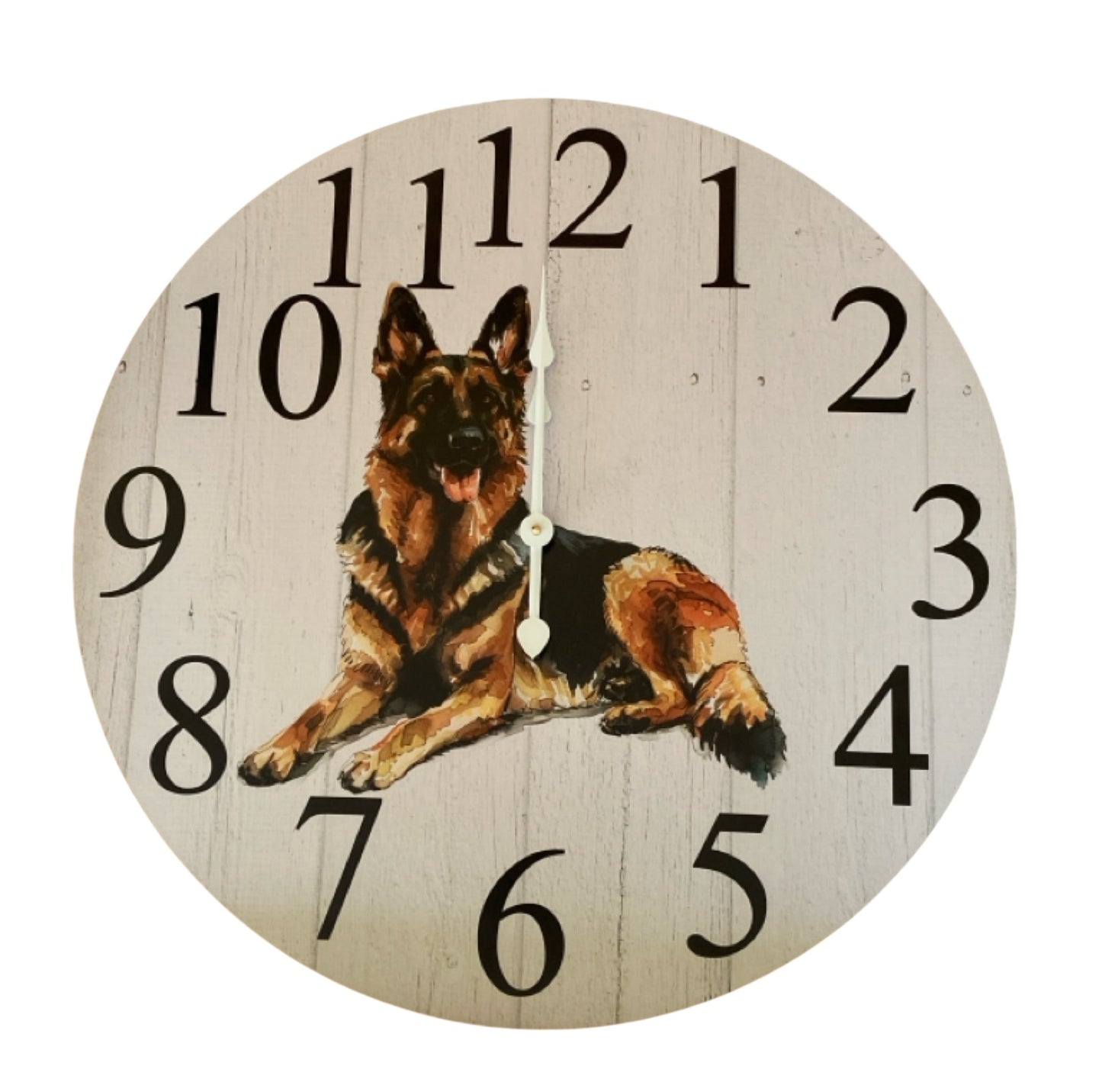 Clock Wall Dog German Shepherd 30cm 60cm Aussie Made