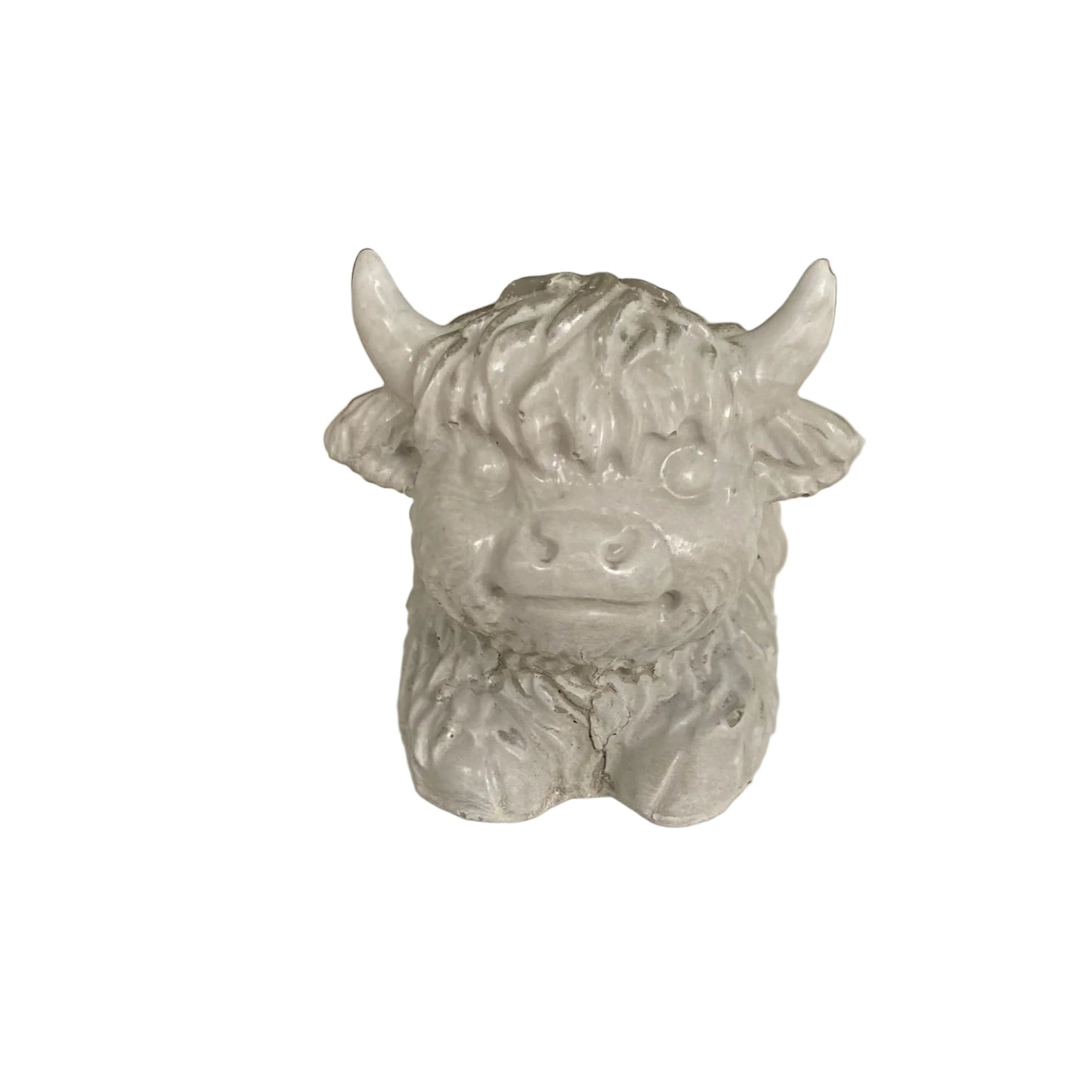 Highland Cow Planter Pot & Candle Holder | Handmade Concrete Farmhouse Aussie Made