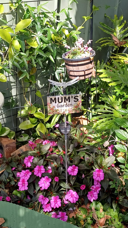Custom Floral Garden Rose Sign - Personalised Vintage Signage - Australian Made