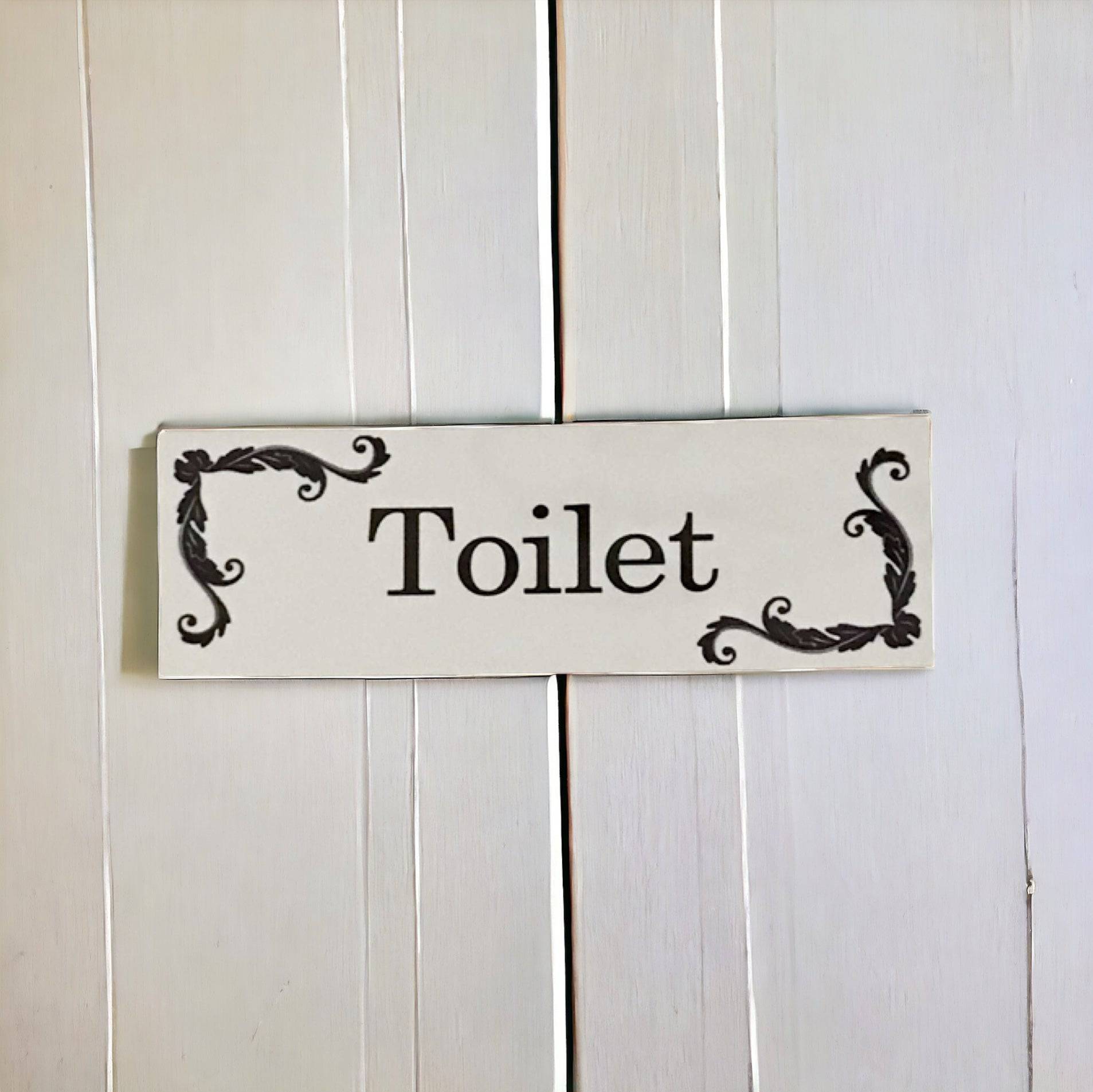 French Toilet Laundry Bathroom Door Sign - The Renmy Store Homewares & Gifts 