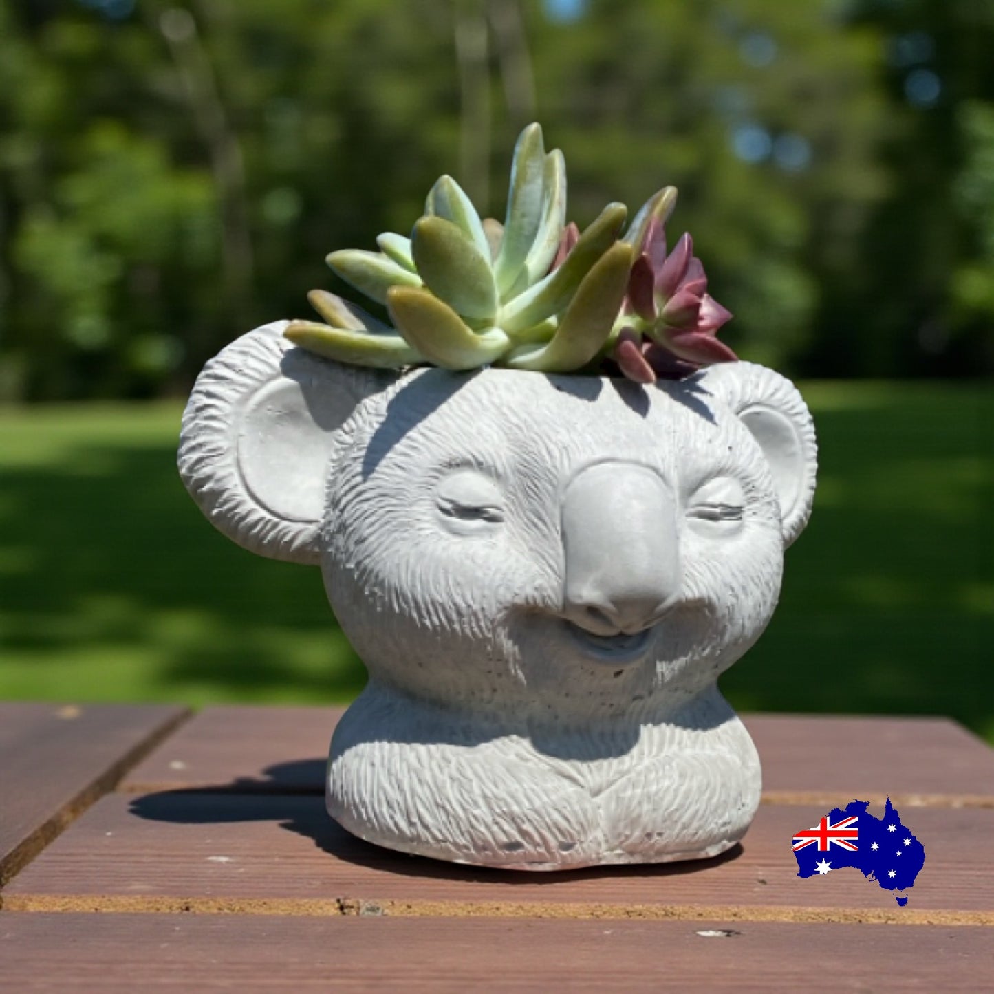 Planter Pot Vase Koala Aussie Handmade Concrete