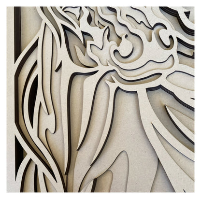 Horse 3D Layered Country Art Wood MDF Laser Cut