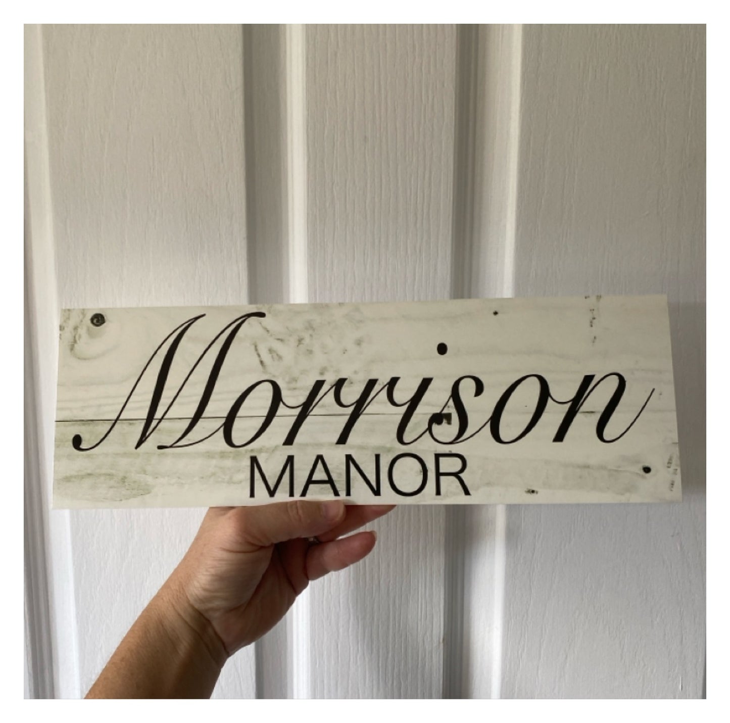 Family Residence Custom Personalised House Rustic Sign