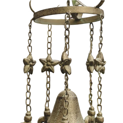 Vintage Cast Iron Bird Wind Chime, 65cm