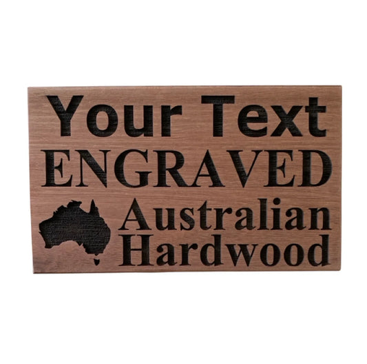 Hardwood Timber Wood Custom Personalised Sign - The Renmy Store Homewares & Gifts 