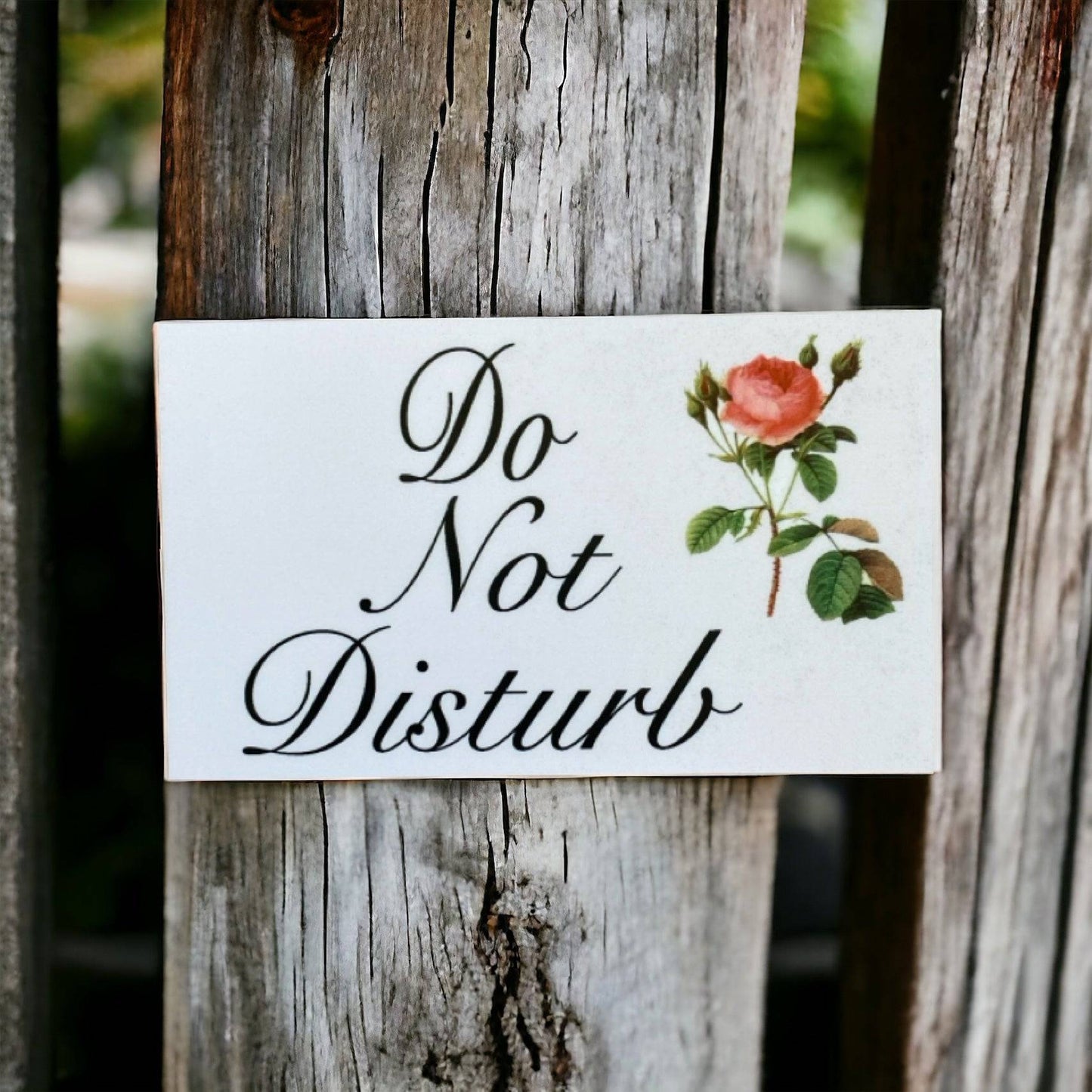 Do Not Disturb Vintage Rose Sign - The Renmy Store Homewares & Gifts 