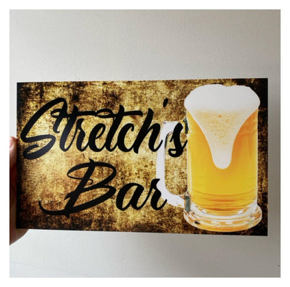 Beer Vintage Bar Custom Personalised Sign