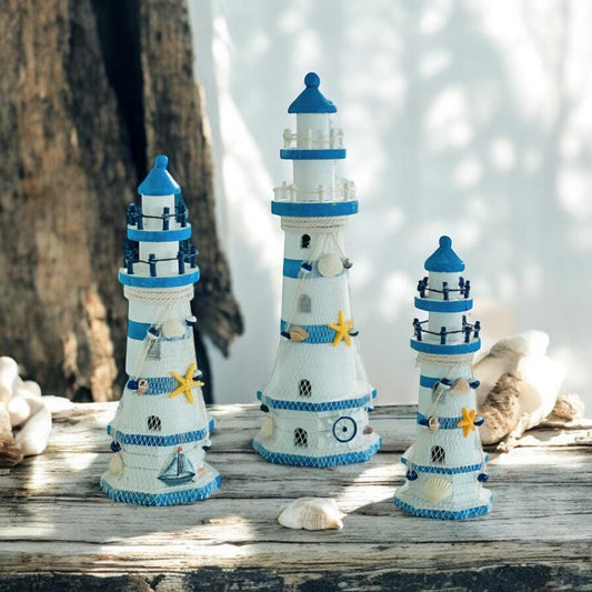 Lighthouse Wooden Marine Ocean Ornament