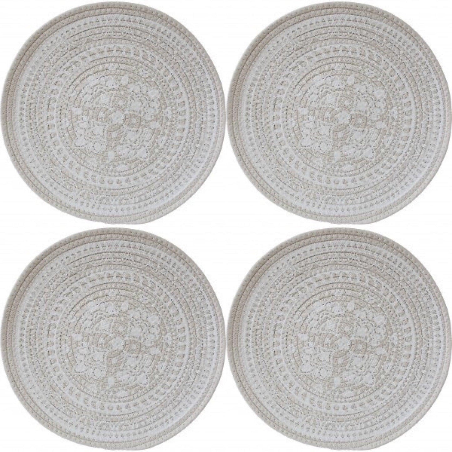 Placemat Set of 4 French White - The Renmy Store Homewares & Gifts 