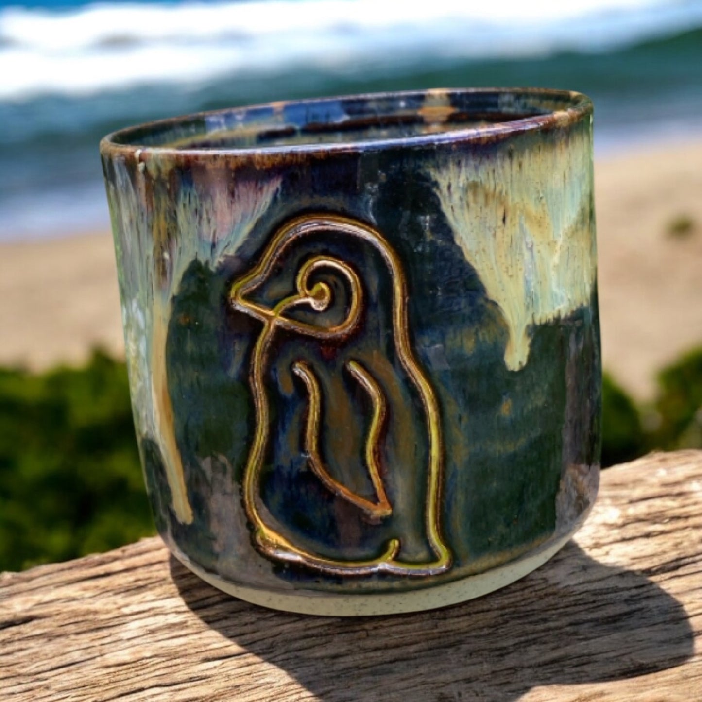 Mug Cup Penguin Pottery Ceramic Aussie Made Limited Edition