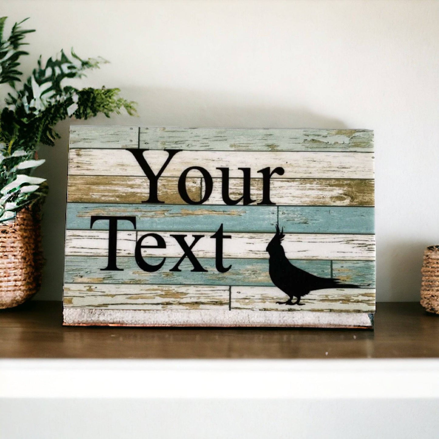 Bird Custom Personalised Parrot Sign - The Renmy Store Homewares & Gifts 