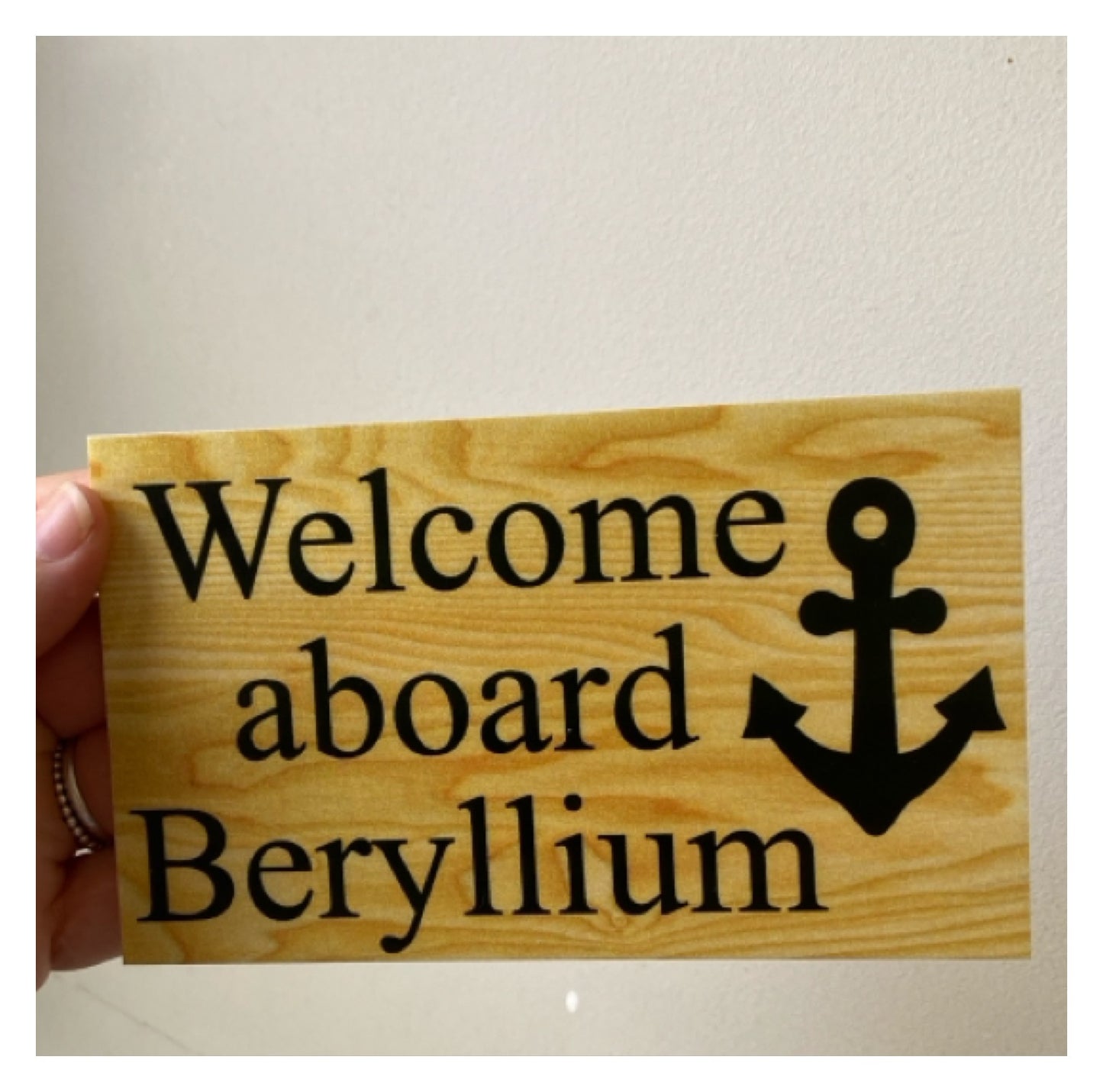 Anchor Nautical Custom Personalised Sign - The Renmy Store Homewares & Gifts 