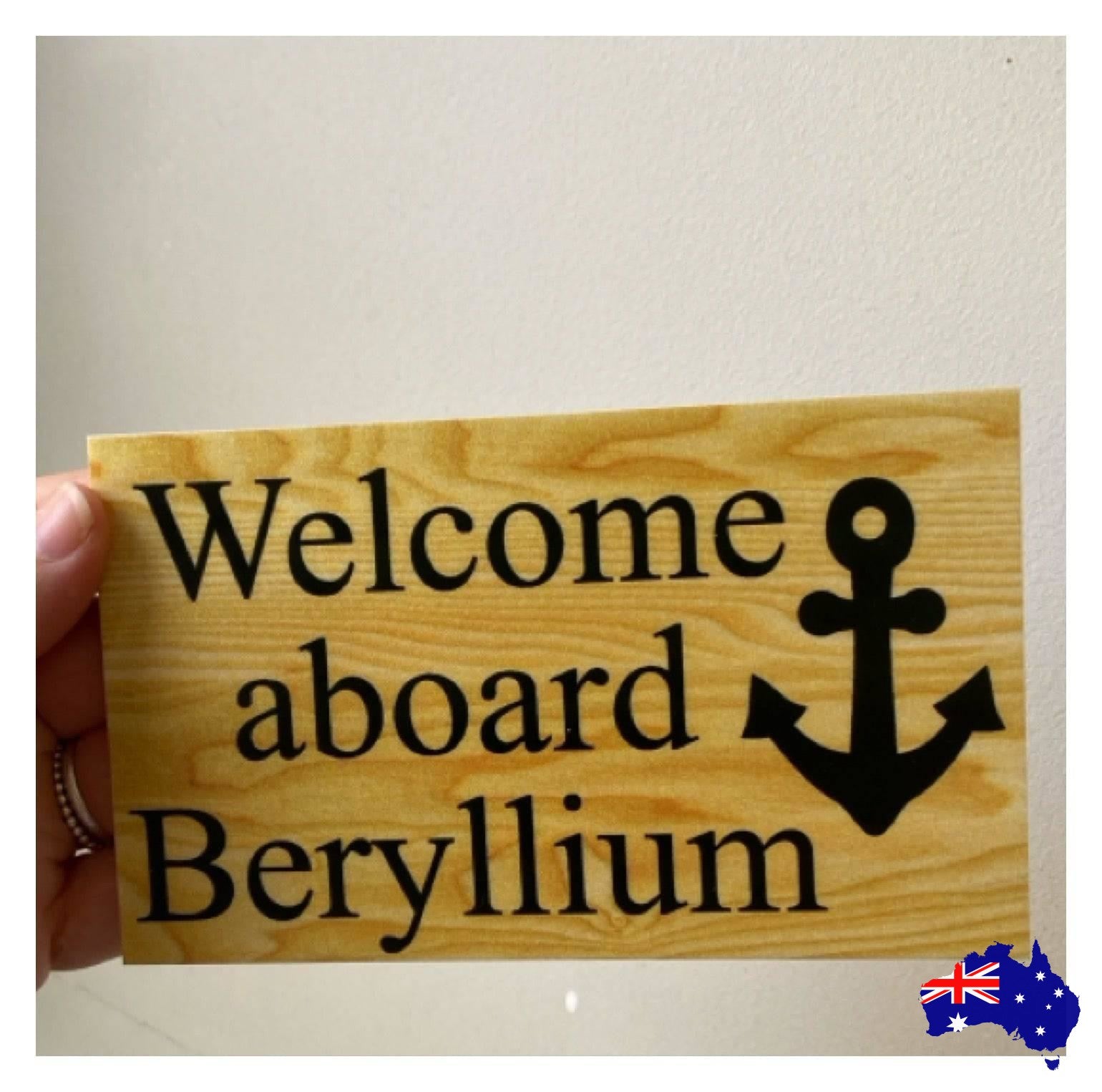 Anchor Nautical Custom Personalised Sign - The Renmy Store Homewares & Gifts 