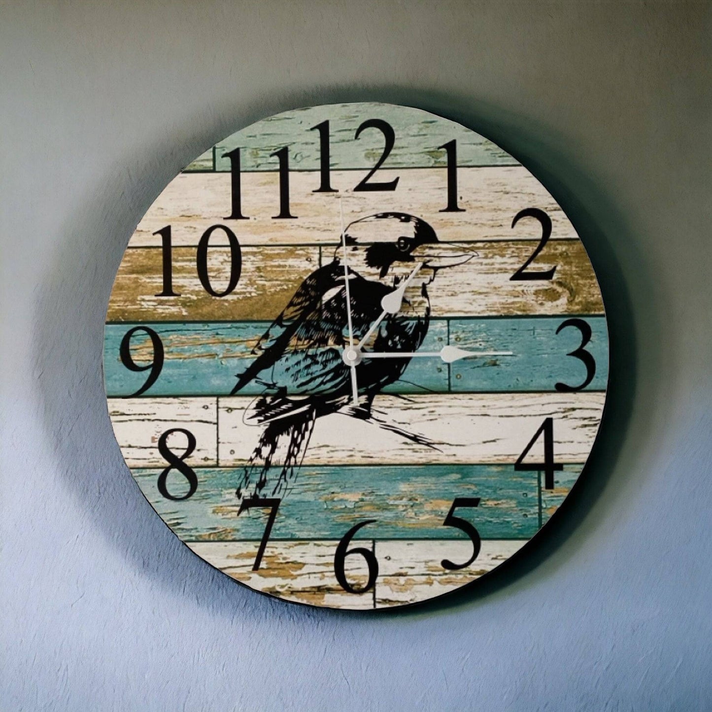 Clock Wall Kookaburra Bird Aussie Made - The Renmy Store Homewares & Gifts 