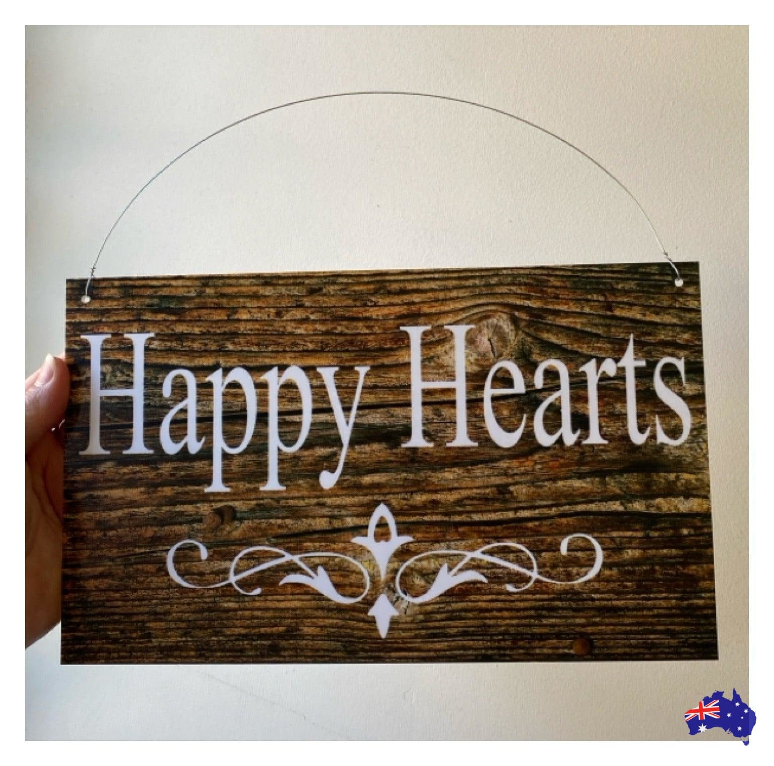 Custom Personalised Dark Wood Look Sign - The Renmy Store Homewares & Gifts 