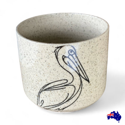 Mug Cup Pelican Bird Pottery Ceramic Aussie Made