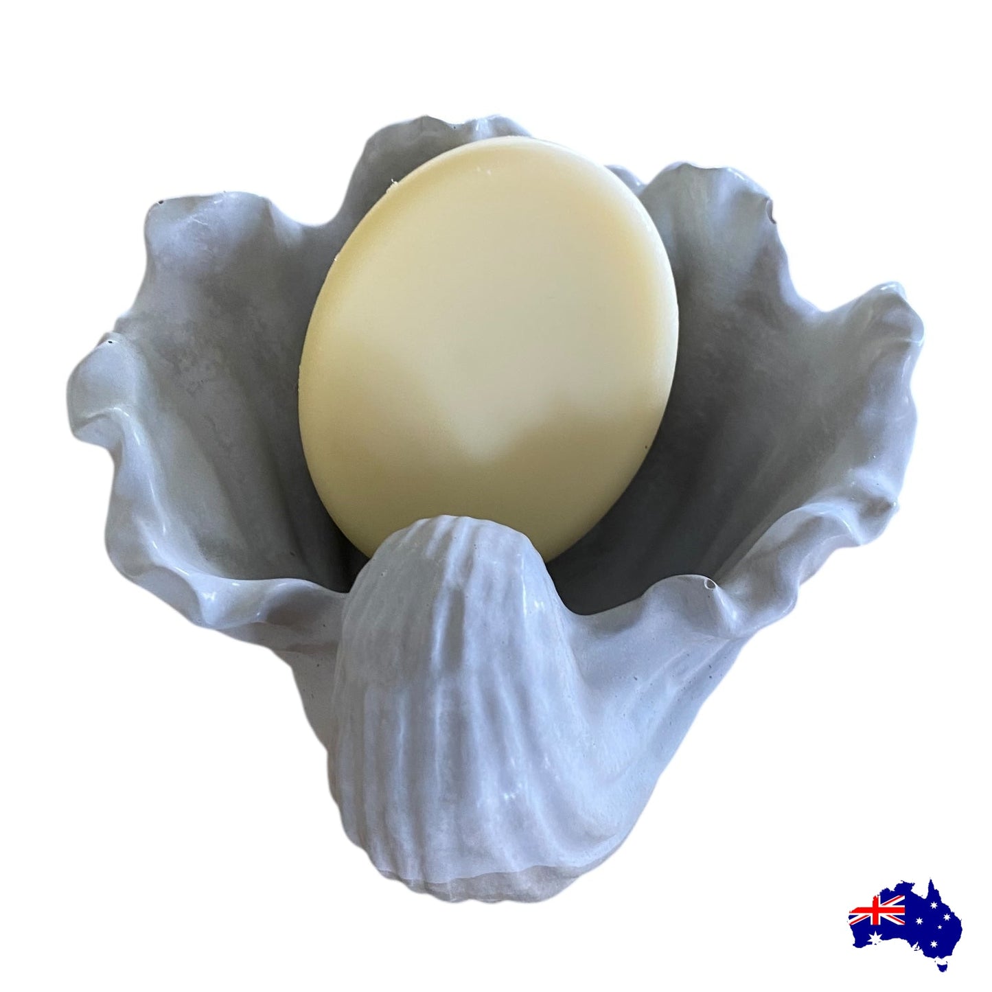 Soap Holder Dish Shell Coastal Beach Aussie Handmade Concrete