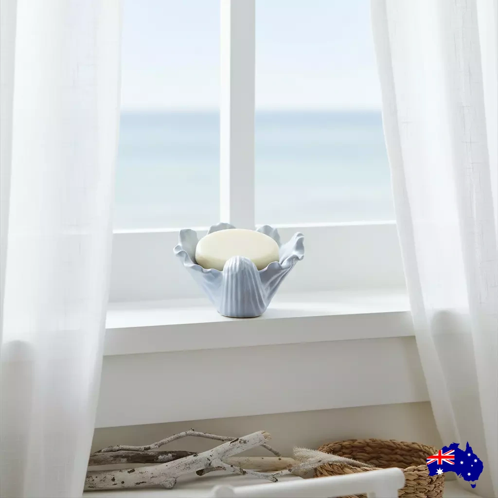Soap Holder Dish Shell Coastal Beach Aussie Handmade Concrete