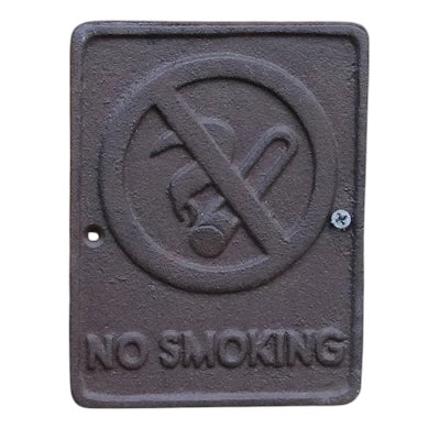 Women Man WIFI No Smoking Wall Cast Iron Sign