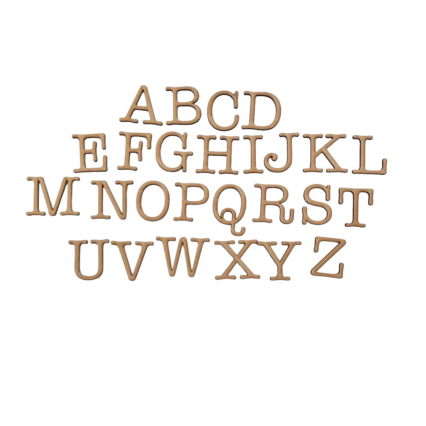 Letter Alphabet x 10 Letters MDF Laser Cut Personalised Custom - The Renmy Store Homewares & Gifts 