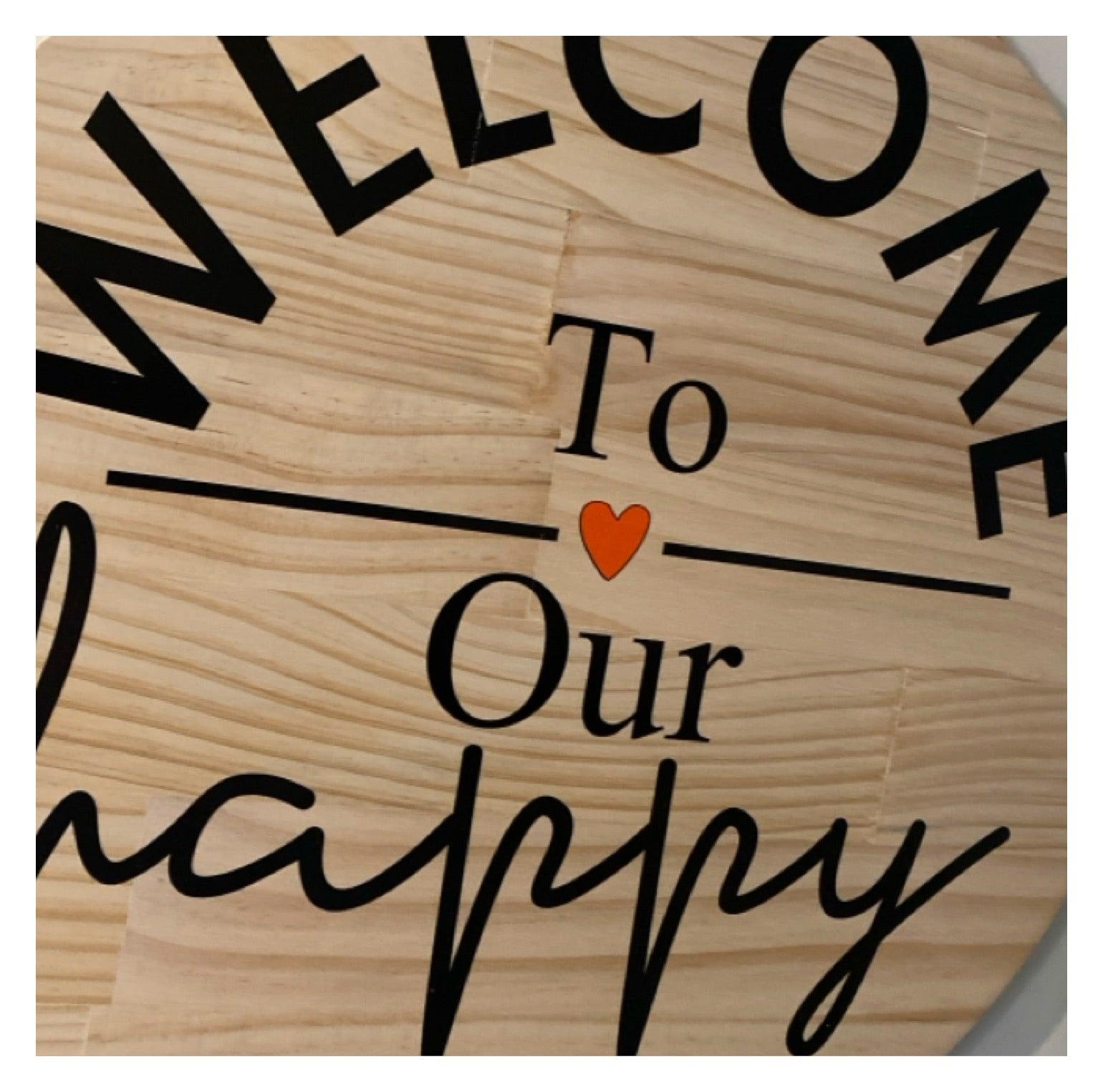 Family Where Life Begins Love Wood Sign - The Renmy Store Homewares & Gifts 