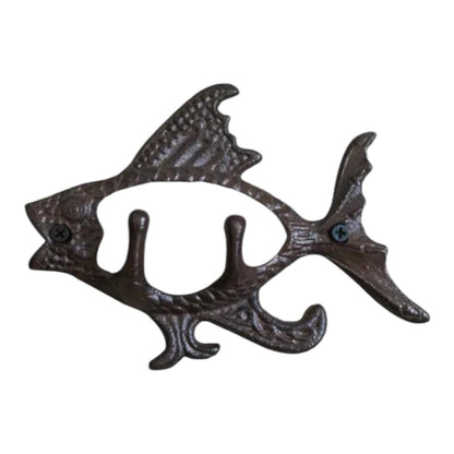 Hook Fish Cast Iron Rustic - The Renmy Store Homewares & Gifts 