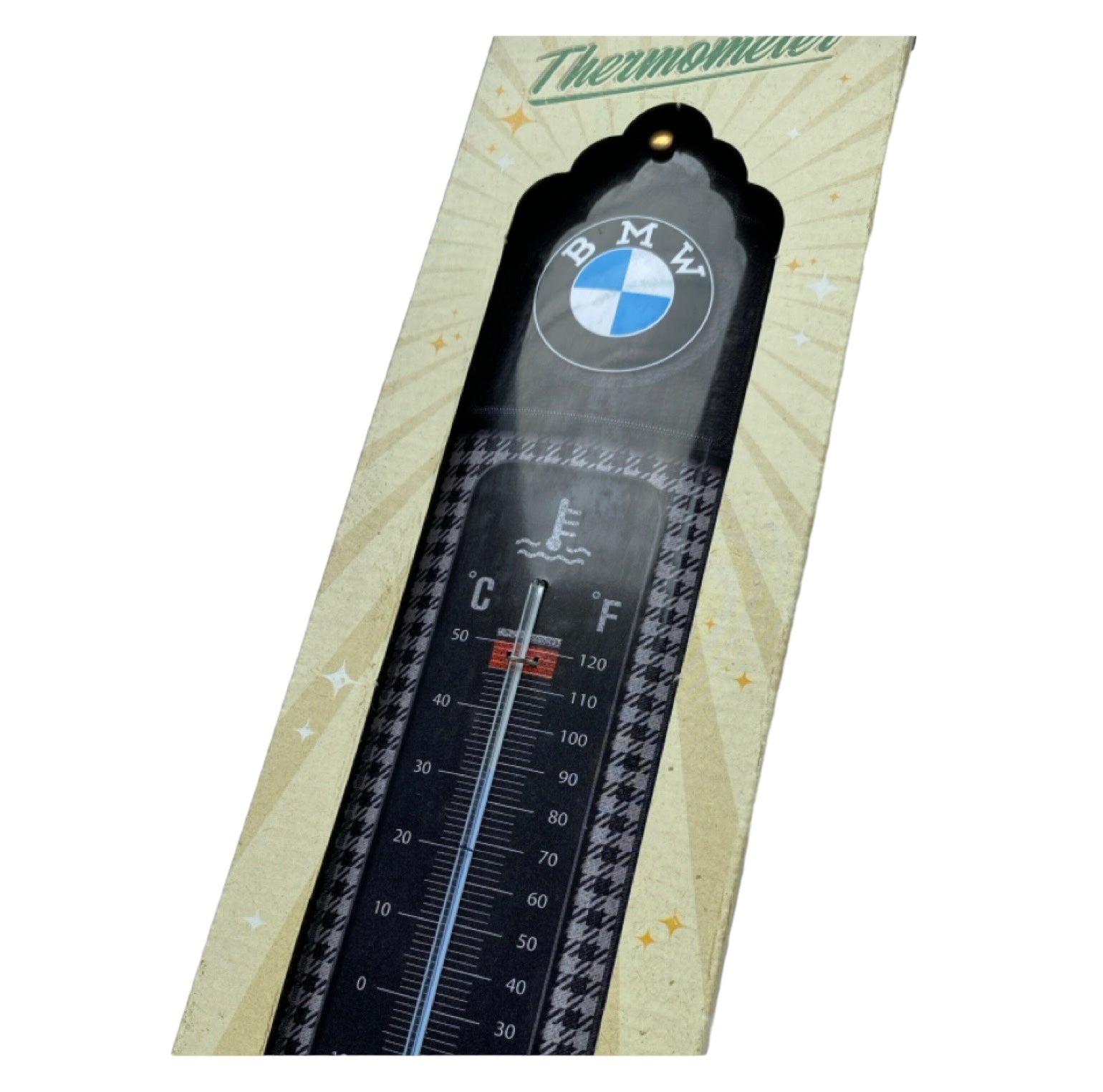 Thermometer Weather Temperature BMW Classic Houndstooth - The Renmy Store Homewares & Gifts 