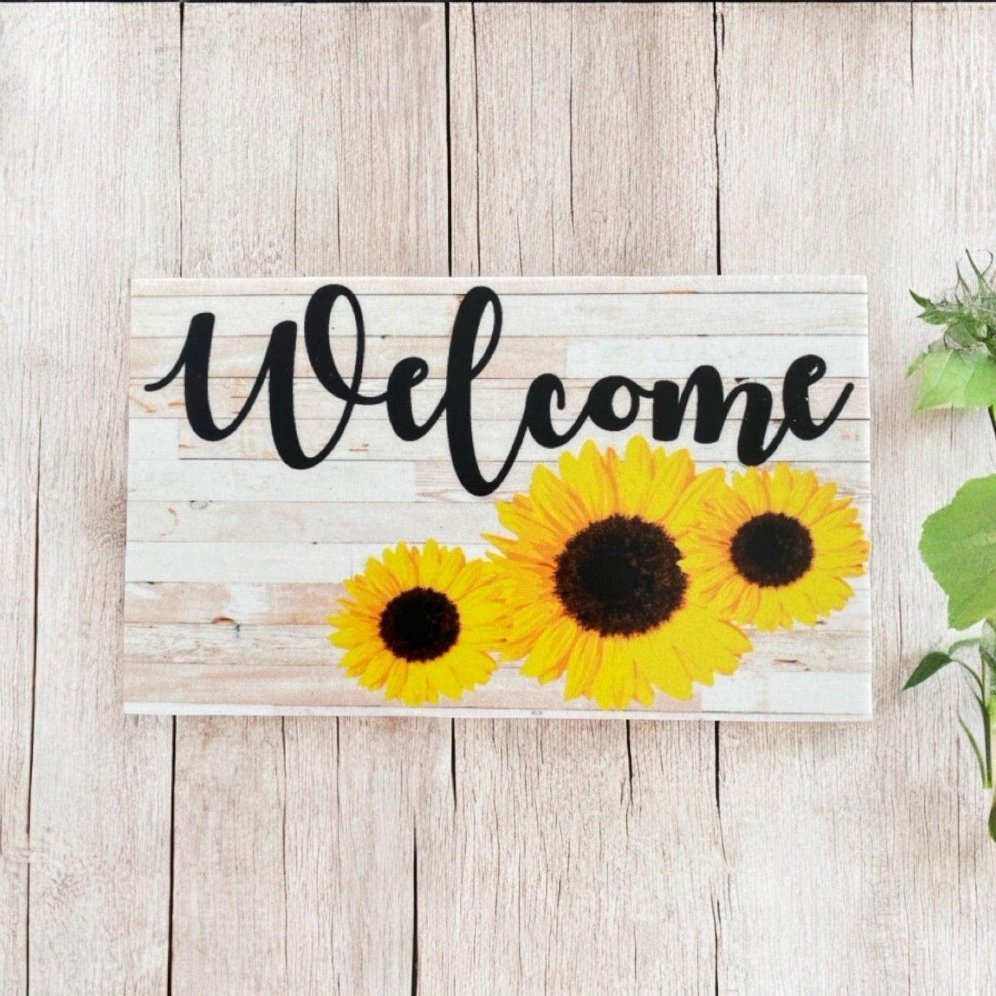 Welcome Sunflower Country Sign