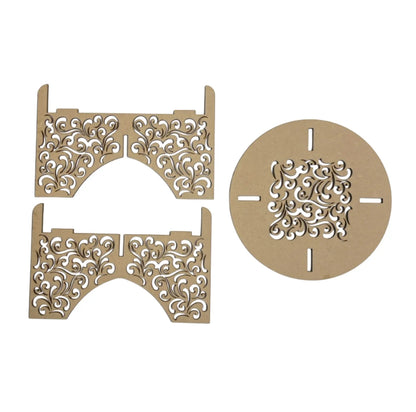 Plant Stand DIY Decorative Wood MDF Laser Cut