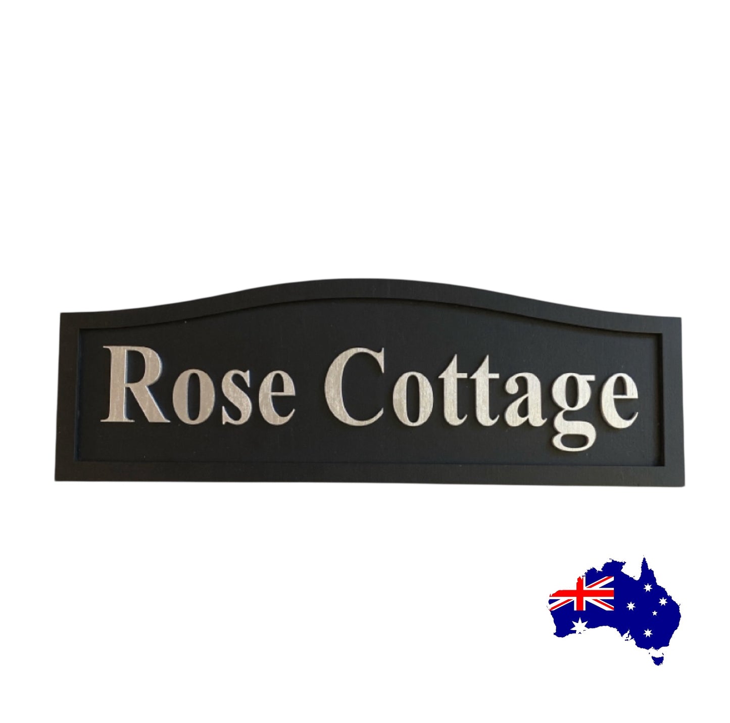 Cottage House Residence Timber Wood Custom Personalised Sign