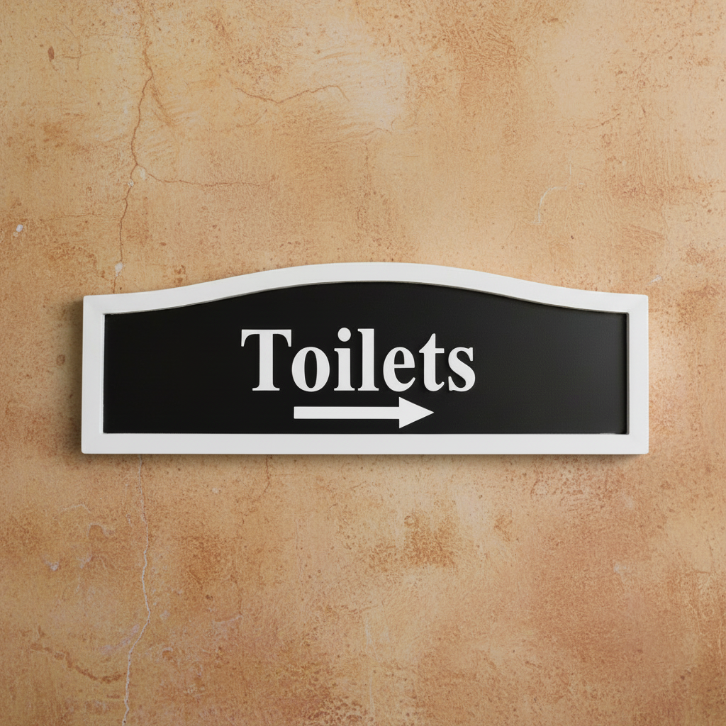 Toilets Directional Sign 